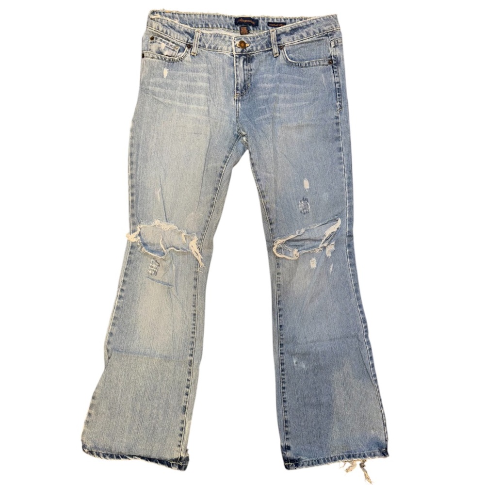 Light Blue Distressed Jeans - Picture 2 of 16